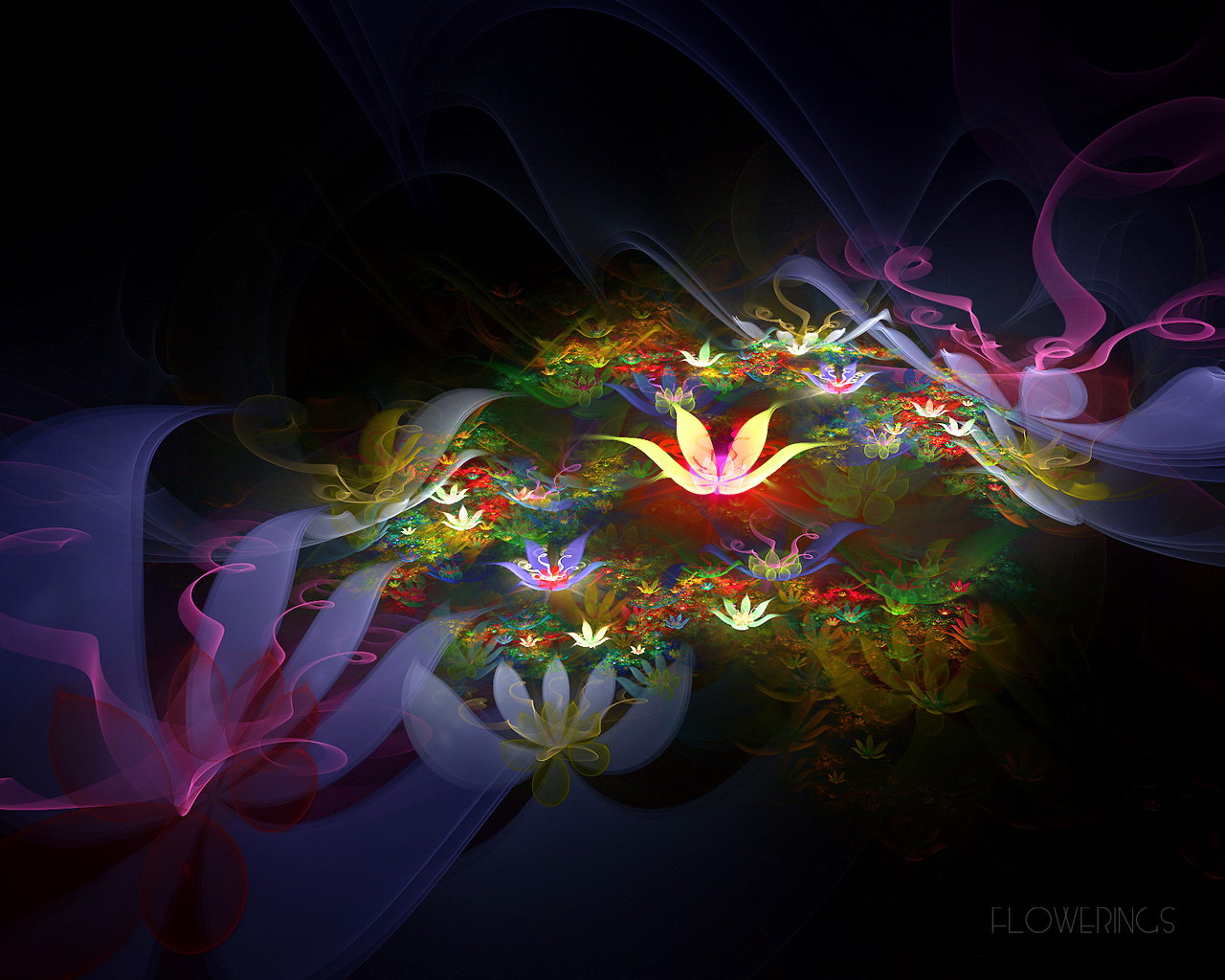 3D Computer Desktop Free Wallpaper Flowers